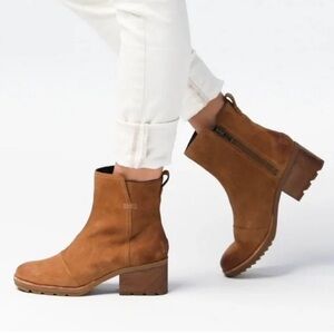 Sorel Waterproof Cate Bootie in Iced Tea size 6